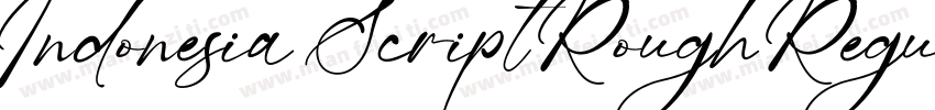 Indonesia Script Rough Regular字体转换